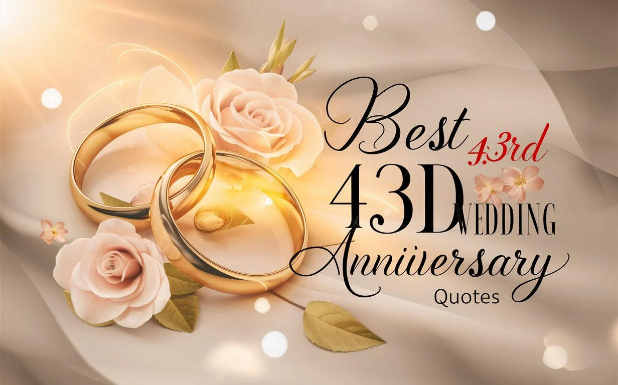 309 Best 43rd Wedding Anniversary Quotes to Honor Your Beautiful Journey 2025 🎉