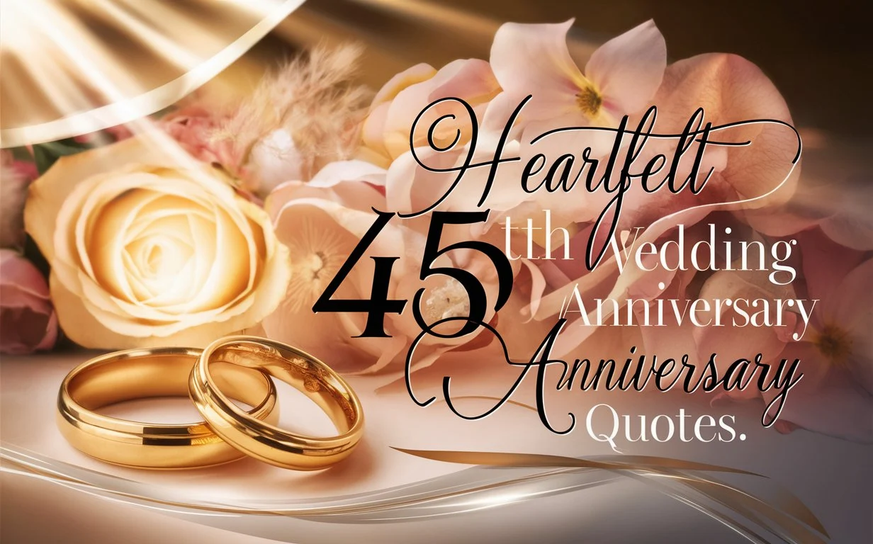 285 Heartfelt 45th Wedding Anniversary Quotes to Celebrate Eternal Love (2025 Edition)