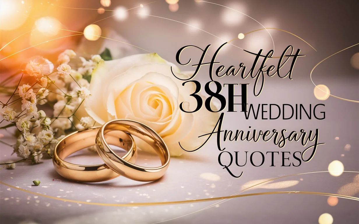 Heartfelt 38th Wedding Anniversary Quotes