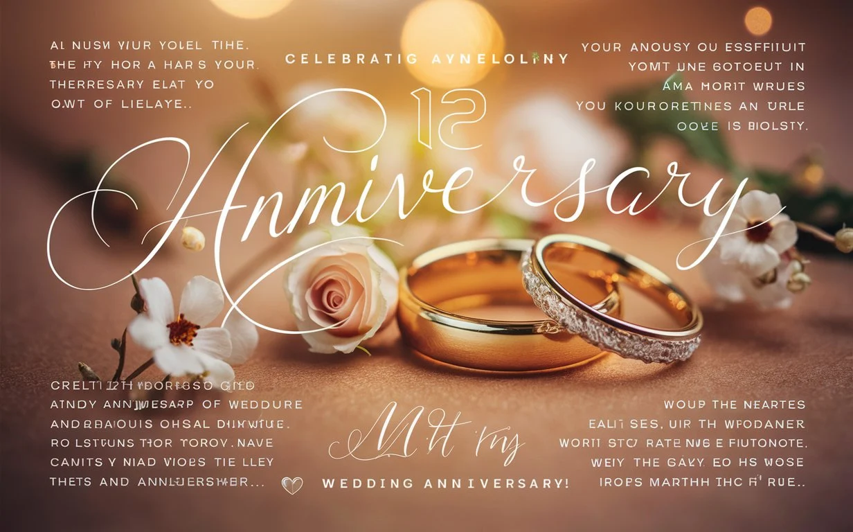Heartfelt 12th Wedding Anniversary Quotes