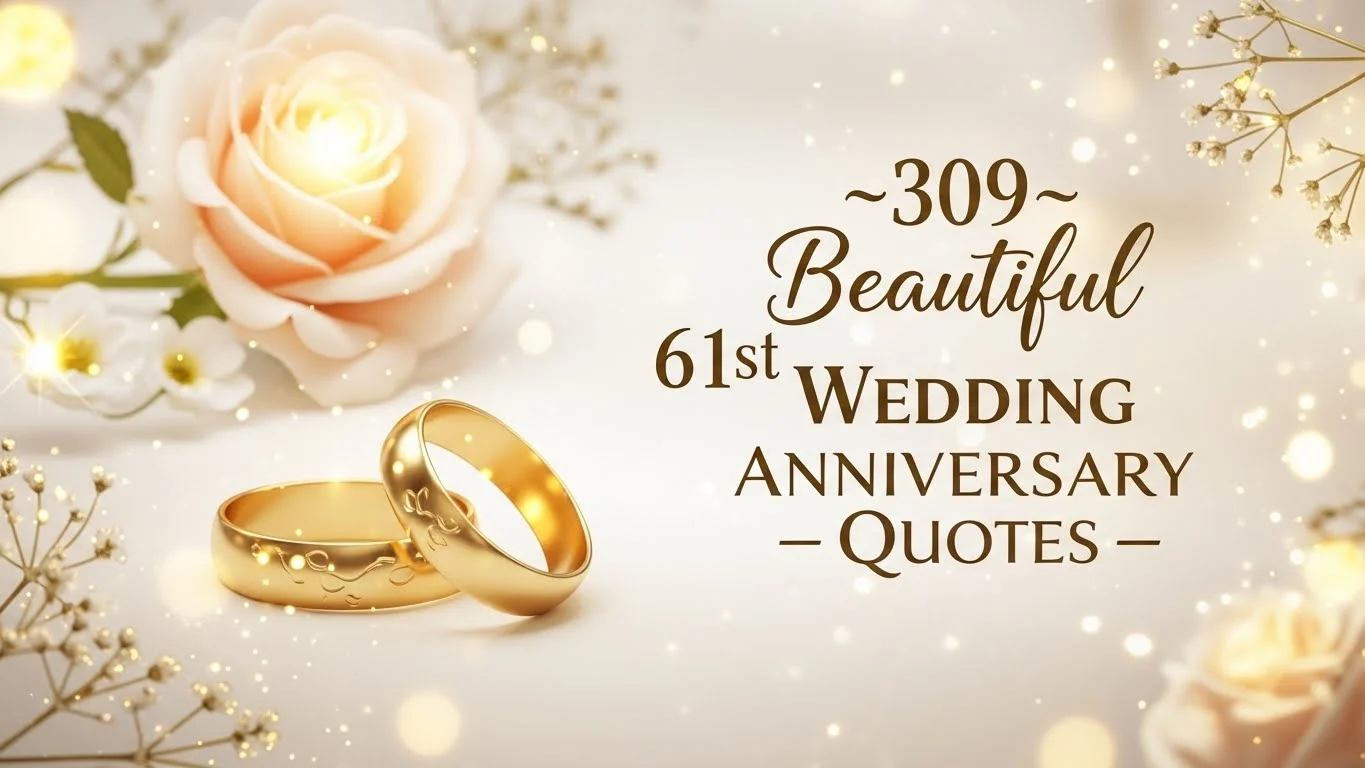 Beautiful 61st Wedding Anniversary Quotes