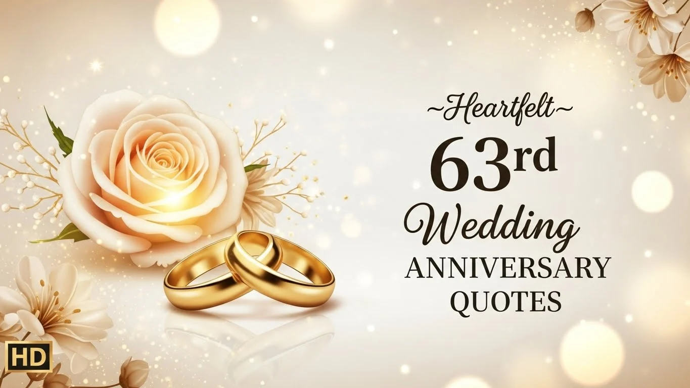 Heartfelt 63rd Wedding Anniversary Quotes