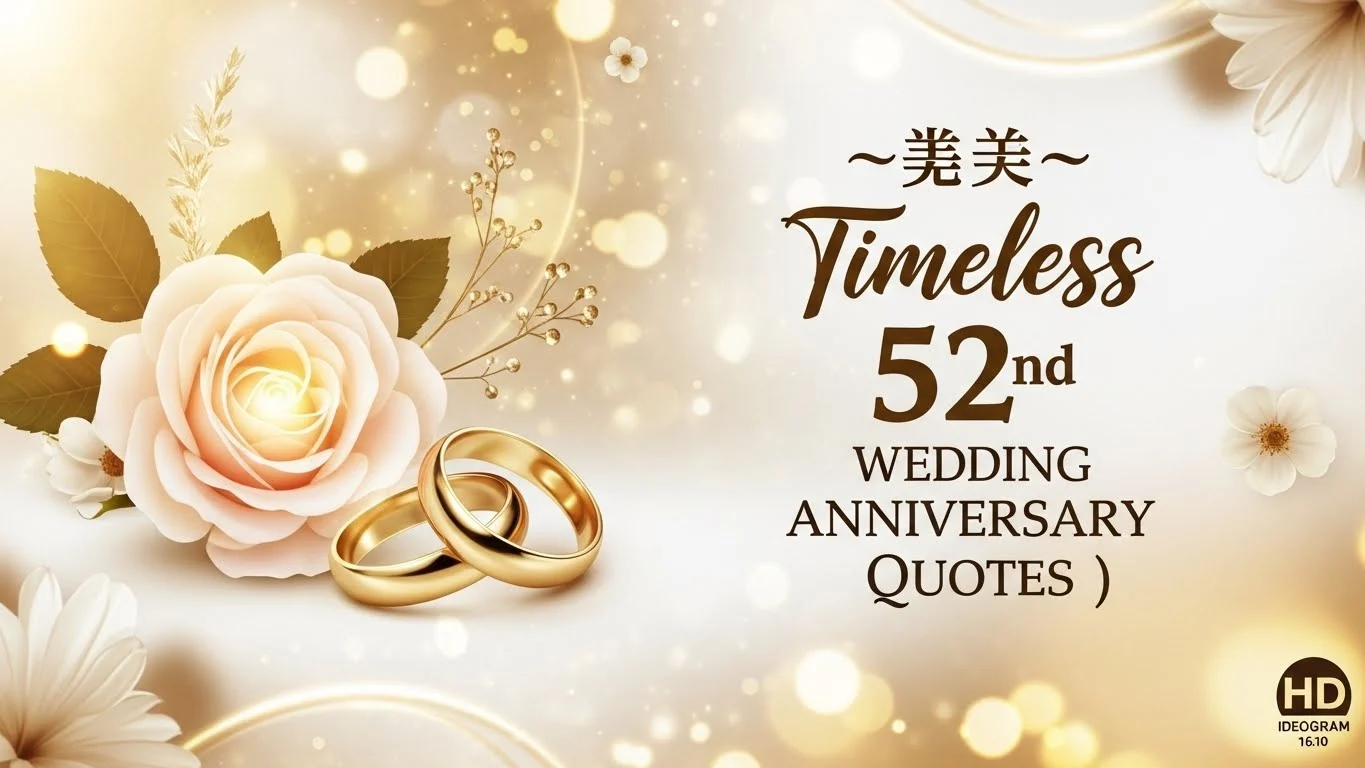 Timeless 52nd Wedding Anniversary Quotes