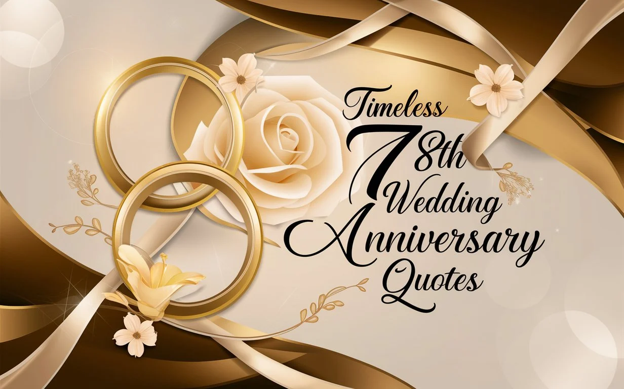 311 Timeless 78th Wedding Anniversary Quotes for a Legendary Love Story (2026 Edition) 💎❤️